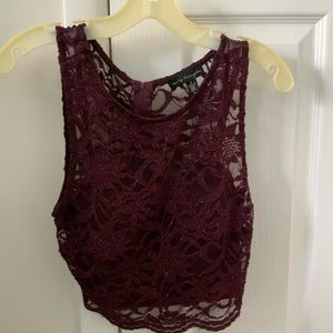 David’s Bridal Two Piece Prom Dress